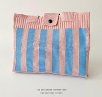 Women's Medium Polyester Stripe Beach Flip Cover Shoulder Bag main image 2