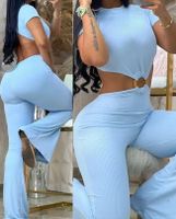 Women's Holiday Daily Bar Sexy Solid Color Full Length Metal Jumpsuits sku image 6