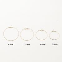 Simple Style Round Copper Jewelry Accessories 10 PCS/Package main image 2