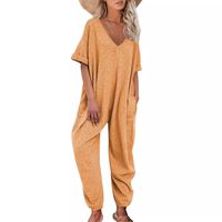 Women's Outdoor Daily Beach Streetwear Solid Color Full Length Pocket Jumpsuits main image 1