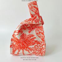 Women's Medium Polyester Flower Streetwear Open Handbag sku image 6