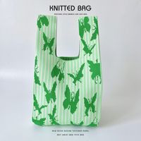 Women's Medium Polyester Butterfly Classic Style Open Handbag sku image 6