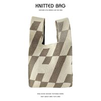 Women's Medium Polyester Geometric Basic Open Handbag sku image 9
