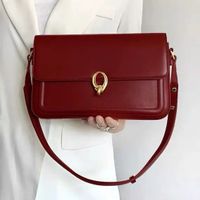 Women's Medium Pu Leather Solid Color Classic Style Flip Cover Shoulder Bag main image 3