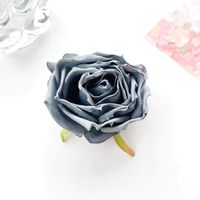 Women's Romantic Sweet Rose Synthetic Yarn Plastic Hair Clip sku image 1