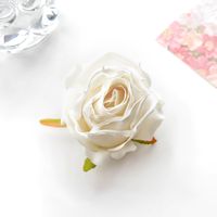 Women's Romantic Sweet Rose Synthetic Yarn Plastic Hair Clip sku image 3