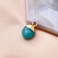 Spring New Arrival Natural Agate Stone Malachite Green Gold Amazonite Simple Exquisite Bracelet Necklace Ornament Pendant sku image 19
