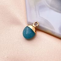 Spring New Arrival Natural Agate Stone Malachite Green Gold Amazonite Simple Exquisite Bracelet Necklace Ornament Pendant sku image 20