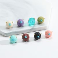 Qiaodai Colorful Resin Blue Cyclops Series Loose Beads Accessories Funny Quirky Creative Beaded main image 6