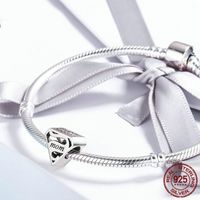 Silver Ziyun Original Diy Bracelet European And American Fashion Heart-Shaped Mom Mother's Day Gift 925 Silver Bead Scc429 main image 4