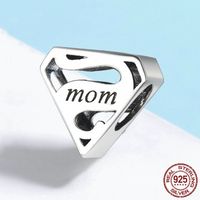 Silver Ziyun Original Diy Bracelet European And American Fashion Heart-Shaped Mom Mother's Day Gift 925 Silver Bead Scc429 main image 6