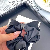 Women's Elegant Preppy Style Shiny Bow Knot Artificial Crystal Rhinestone Inlay Artificial Crystal Rhinestones Hair Tie main image 5