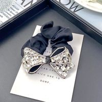 Women's Elegant Preppy Style Shiny Bow Knot Artificial Crystal Rhinestone Inlay Artificial Crystal Rhinestones Hair Tie main image 4