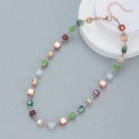 Simple Style Geometric Alloy Zinc Alloy Beaded Women's Necklace sku image 1