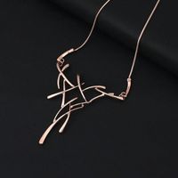 Simple Style Geometric Alloy Zinc Alloy Plating Women's Necklace sku image 2