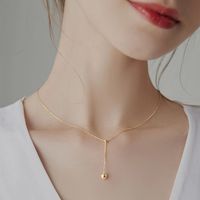 Sterling Silver Simple Style Geometric Plating Necklace main image 2
