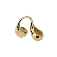 Großhandel Einfacher Stil Geometrisch Kupfer Vergoldet Offener Ring main image 2