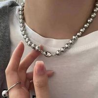 Elegant Simple Style Round Artificial Pearl Alloy Beaded Plating Women's Necklace sku image 5