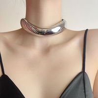 Copper Gold Plated IG Style Simple Style Solid Color Choker main image 5