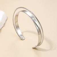 Style Nordique Style Simple Rond Alliage Métallique Brillant Femmes Bracelet main image 7