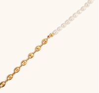 Titanium Steel 18K Gold Plated Simple Style Classic Style Beaded Plating Pearl Bracelets Necklace main image 3
