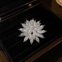 Moda Oval Flor Mariposa Cobre Embutido Diamantes De Imitación Perla Mujeres Broches sku image 31