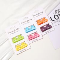 Women's Cute Simple Style Rectangle Arylic Hair Clip main image 1