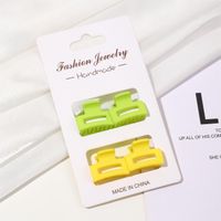 Women's Cute Simple Style Rectangle Arylic Hair Clip sku image 3