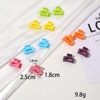 Women's Cute Simple Style Rectangle Arylic Hair Clip main image 2