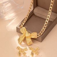 Elegant Glam Luxurious Butterfly Ferroalloy Plating 14K Gold Plated Women's Jewelry Set main image 4