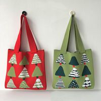 Women's Large Polyester Christmas Tree Cute Open Handbag main image 1