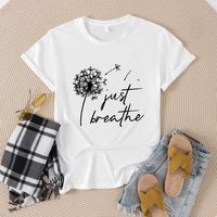 Women's T-shirt Short Sleeve T-Shirts Casual Letter main image 2