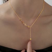 304 Stainless Steel 18K Gold Plated Sweet Plating Four Leaf Clover Sweater Chain main image 1