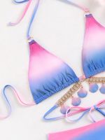 Women's Gradient Color 2 Pieces Set Bikinis Swimwear main image 3
