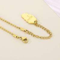 Edelstahl 304 18 Karat Vergoldet Einfacher Stil Symbol Halskette Mit Anhänger main image 7