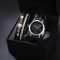 Casual Solid Color Buckle Quartz Men's Watches main image 2