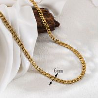 1 Piece Stainless Steel Copper Zircon 18K Gold Plated Inlay Pendant Chain sku image 2