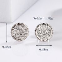1 Pair Elegant Glam Luxurious Round Oval Bow Knot Plating Inlay Sterling Silver Zircon White Gold Plated Ear Studs main image 2