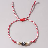 Ethnic Style Devil's Eye Alloy Polyester Handmade Women's Drawstring Bracelets sku image 5