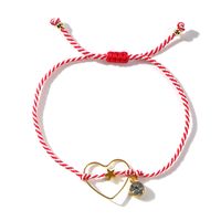 Vacation Star Heart Shape Alloy Rope Handmade Women's Drawstring Bracelets sku image 1