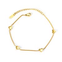 Titanium Steel 18K Gold Plated Sweet Simple Style Number Daisy Bracelets Necklace sku image 3