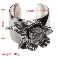 Vintage Style Streetwear Flower Gold Plated Silver Plated Alloy Copper Wholesale Bangle main image 9