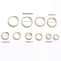 1 Pair Elegant Simple Style Circle Copper K Gold Plated Hoop Earrings Earrings main image 5