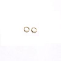 1 Pair Elegant Simple Style Circle Copper K Gold Plated Hoop Earrings Earrings sku image 1