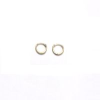 1 Pair Elegant Simple Style Circle Copper K Gold Plated Hoop Earrings Earrings sku image 2
