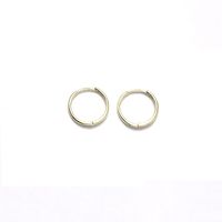 1 Pair Elegant Simple Style Circle Copper K Gold Plated Hoop Earrings Earrings sku image 5