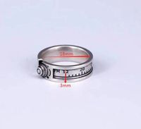 Wholesale Simple Style Number Copper Silver Plated Rings main image 2