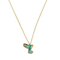 Casual Simple Style Bird Alloy Plating Women's Pendant Necklace 1 Pair main image 5