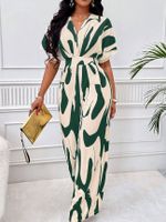 Women's Daily Casual Stripe Full Length Printing Jumpsuits main image 2