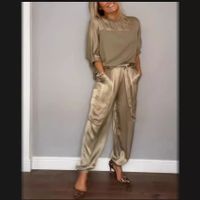 Casual Daily Women's Simple Style Solid Color Polyester Pants Sets Pants Sets main image 1
